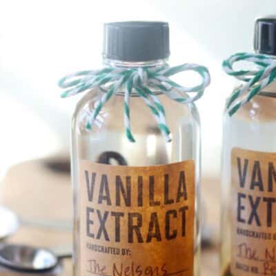 fresh bottle of vanilla extract