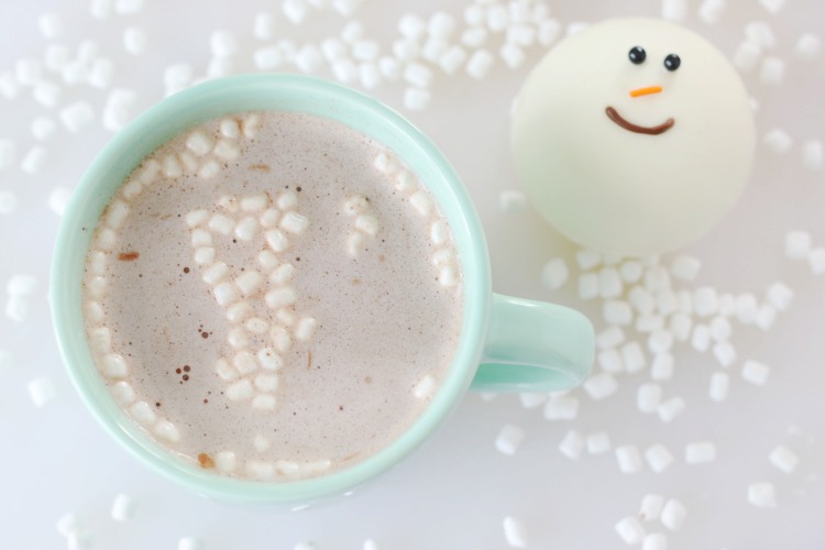 mug of hot chocolate with mini marshmallows