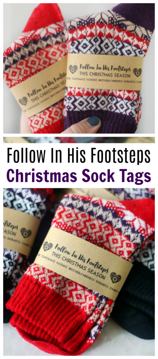 Young Women Christmas Sock Printable Tags Gluesticks Blog