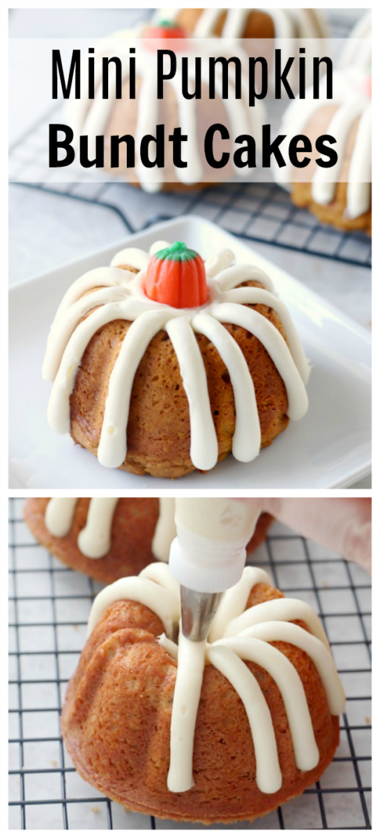 Pumpkin Baby Bundt Cakes