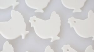 chicken ornaments cut out