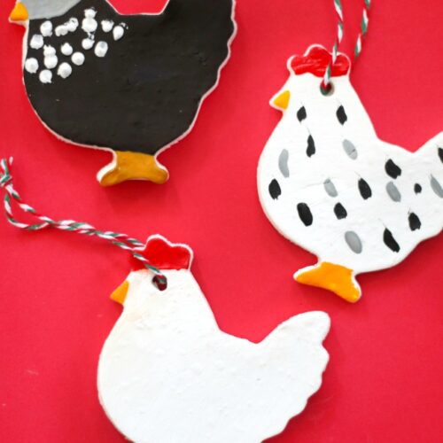 Chicken Ornaments Made out of Baking Soda! (Video) Gluesticks Blog