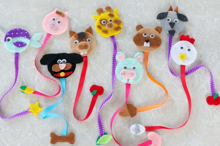 9 animal bookmarks