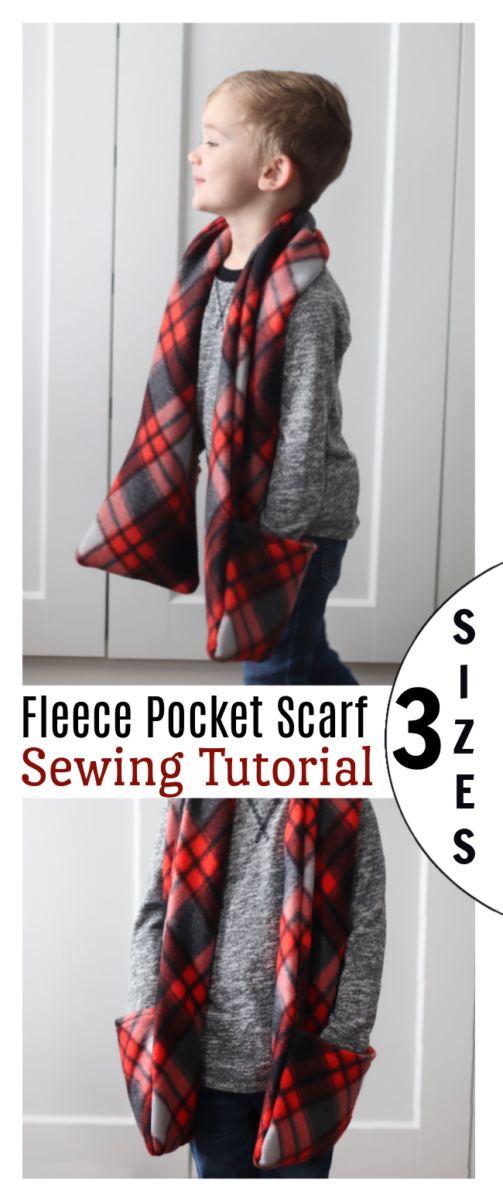 Neck Warmer Pattern - Free Fleece Cowl Sewing Pattern in 3 sizes!
