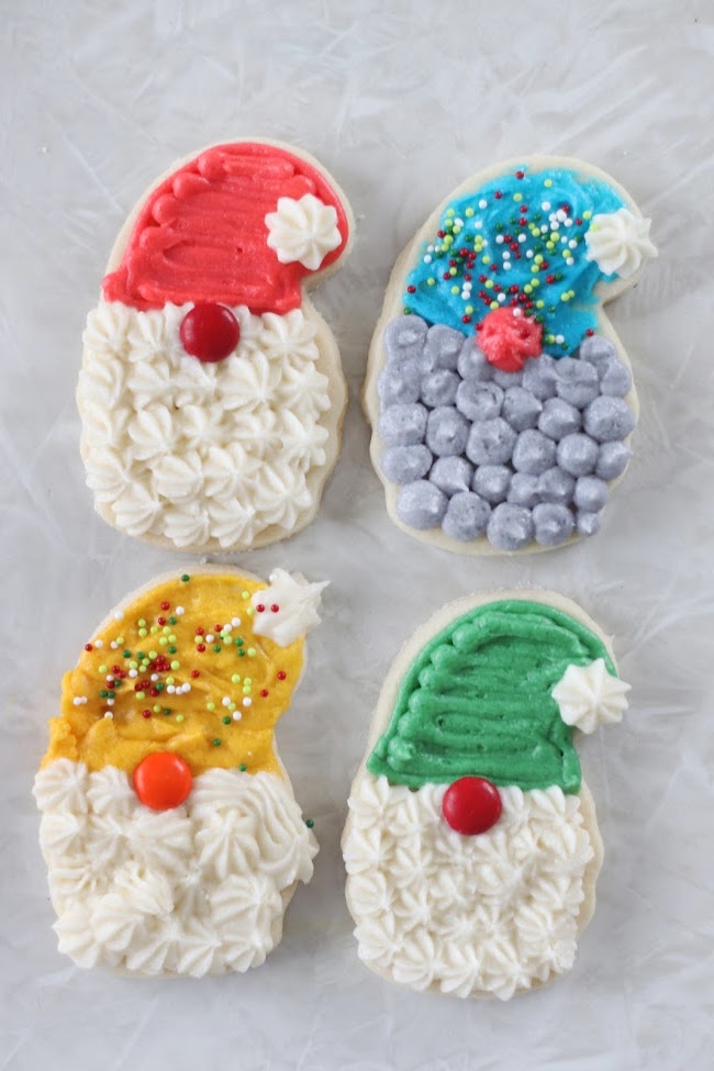 4 gnome sugar cookies