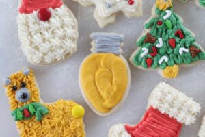 sugar cookies decorated by kids