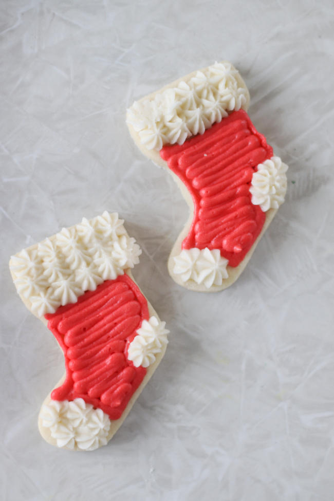 stocking sugar cookies