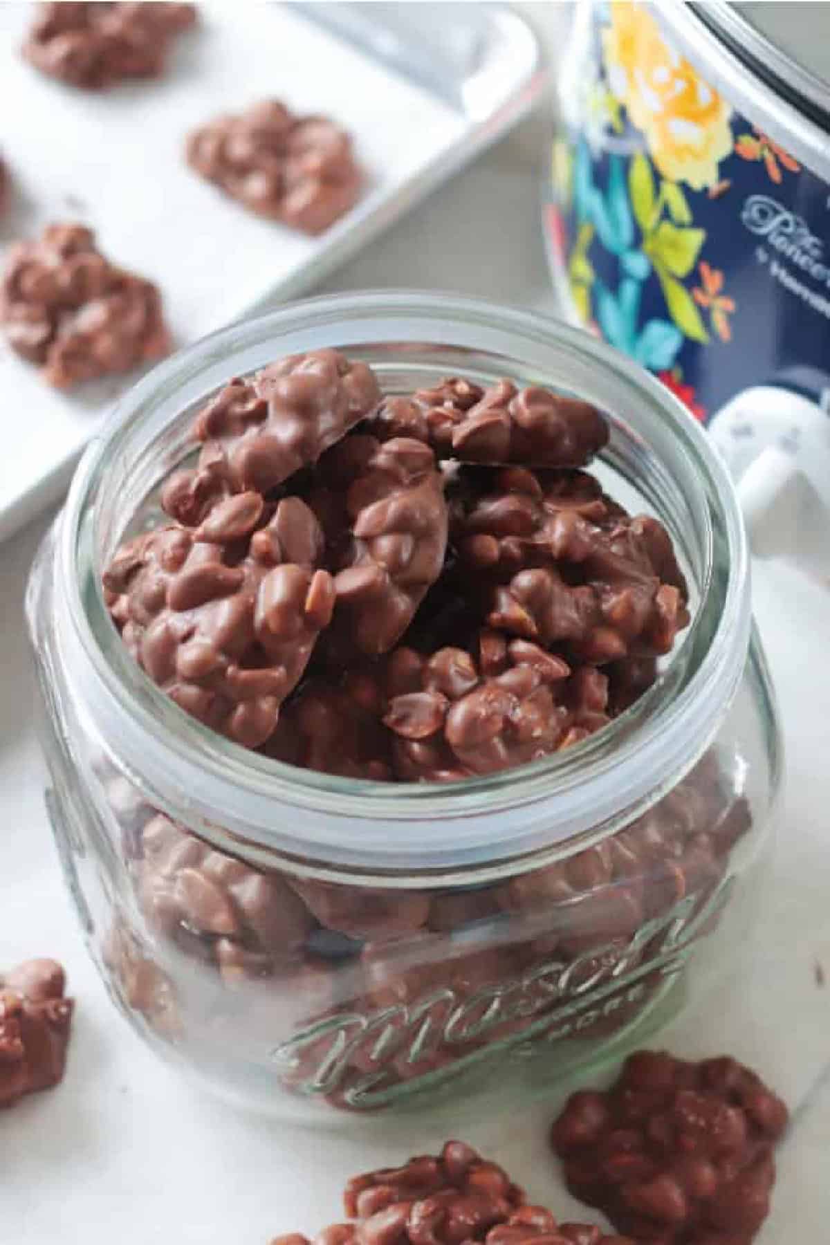 Jar or crockpot candy.