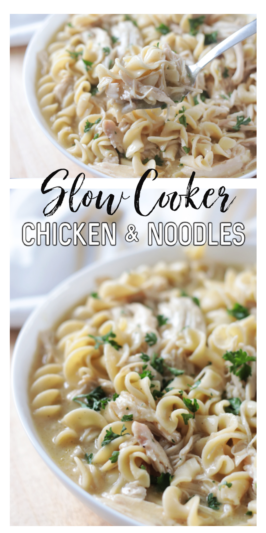 Slow Cooker Chicken and Noodles (Video) - Gluesticks Blog