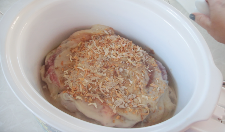 pot roast in slow cooker with soup mix