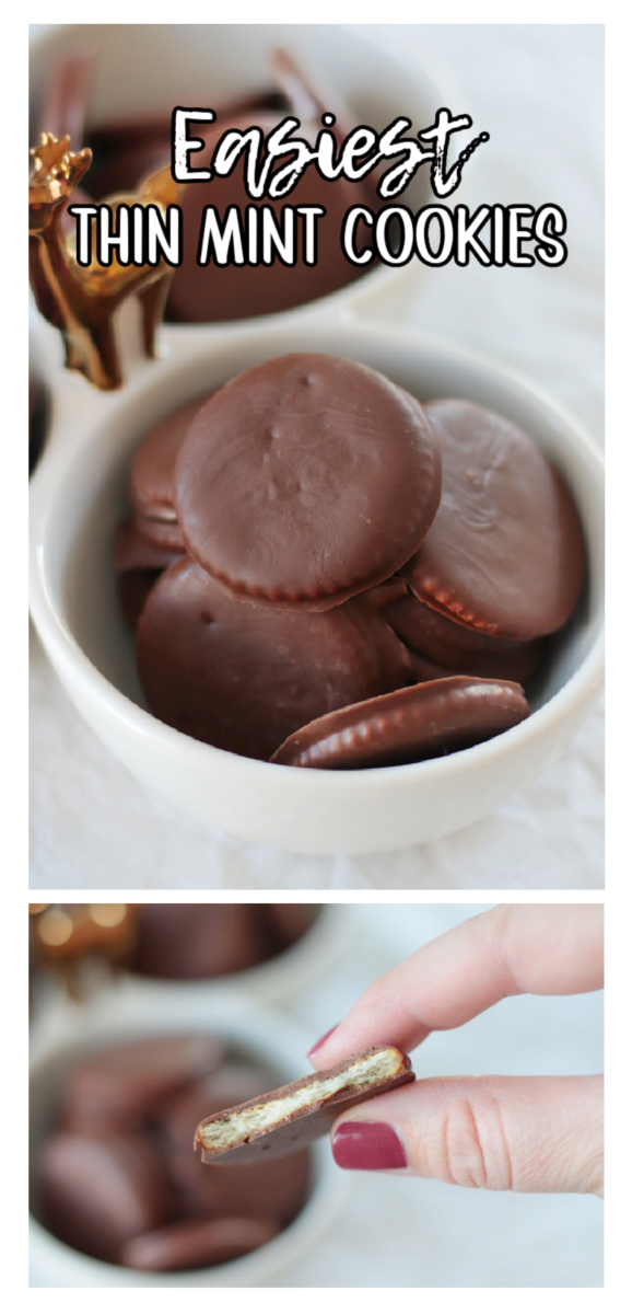 thin mints cookies in bowl