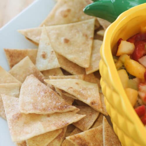 Baked Cinnamon Tortilla Chips (Video) Gluesticks Blog