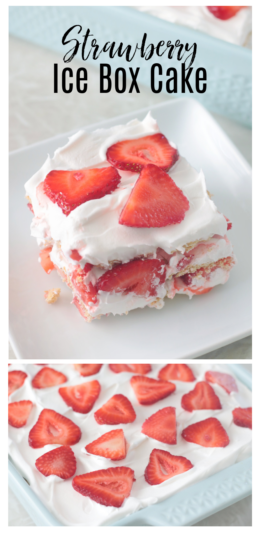 No Bake Strawberry Ice Box Cake (video) - Gluesticks Blog