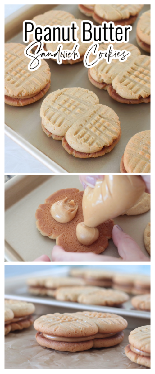 peanut shaped peanut butter sandwich cookies
