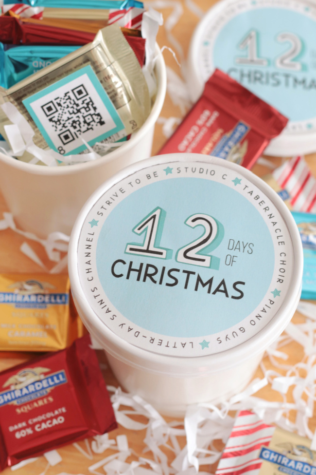 12 Days of Christmas Neighbor Gift Idea