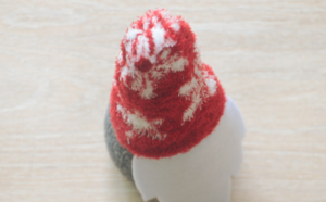 red sock hat on gnome