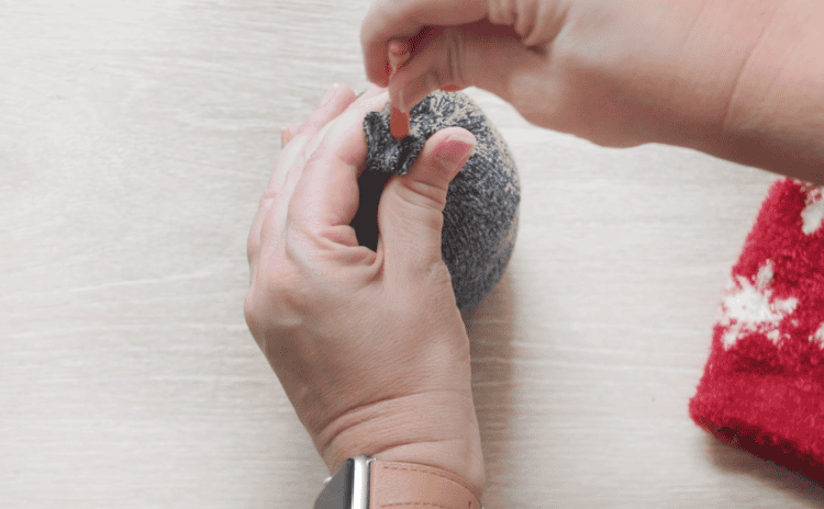 pencil in center of sock gnome