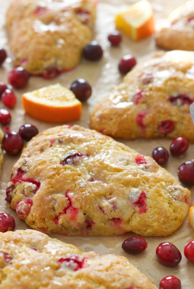 scones on parchment paper