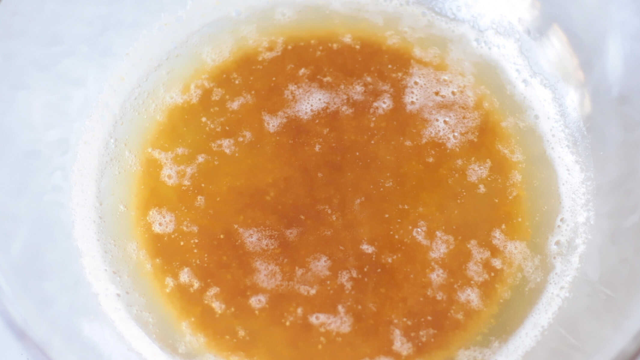 Bowl of brown butter.