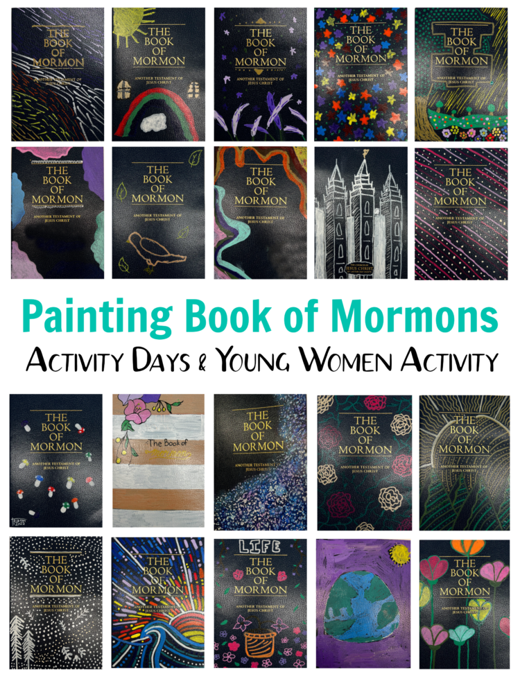 finished painted book of mormons