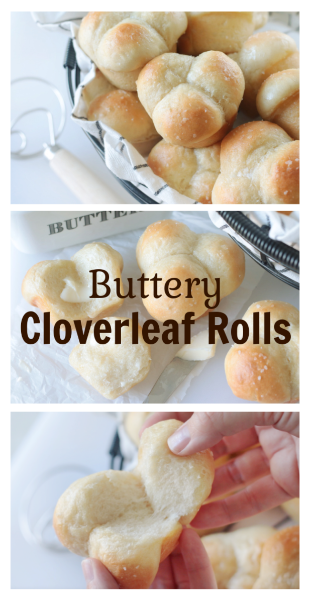 basket of cloverleaf rolls