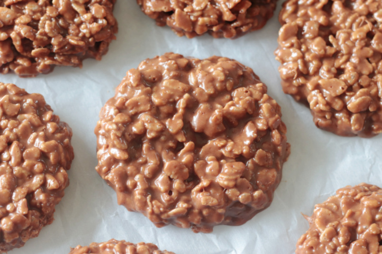 copycat star crunch cookies on parchment paper