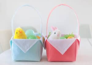 DIY Fabric Easter Basket (Easy Sewing Tutorial with Video) - Gluesticks ...