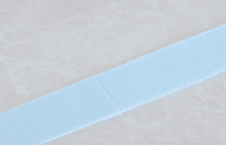 Felt basket handle pieces sewn together.