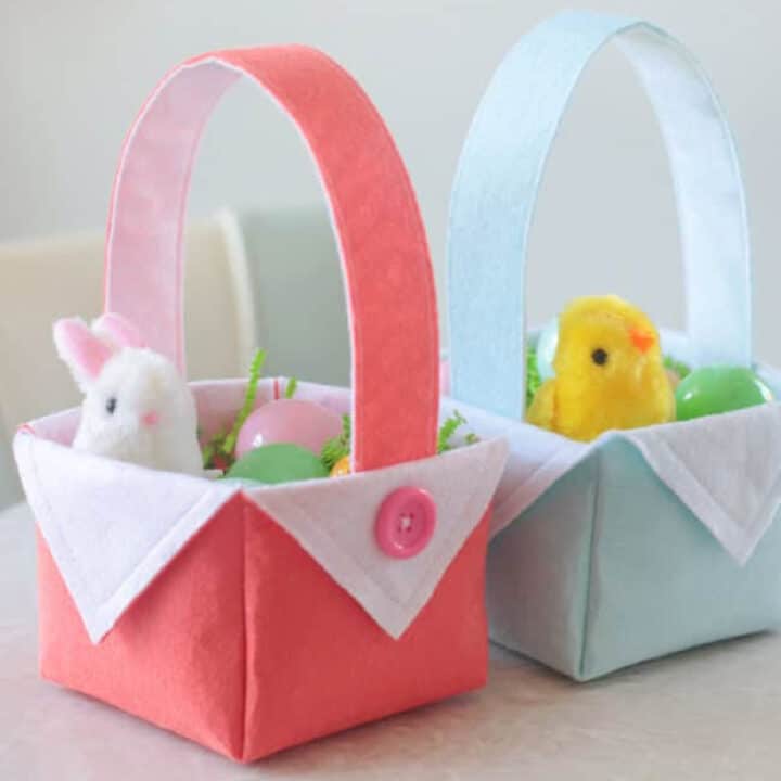 DIY Fabric Easter Basket (Easy Sewing Tutorial with Video) - Gluesticks ...