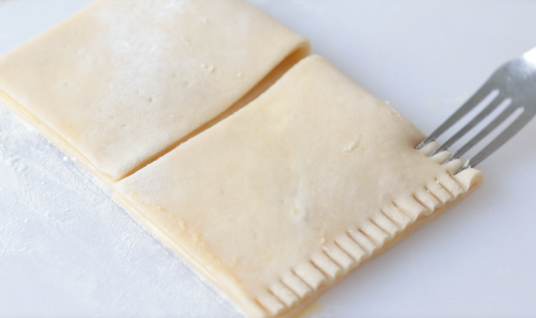 pop tart dough folded in half