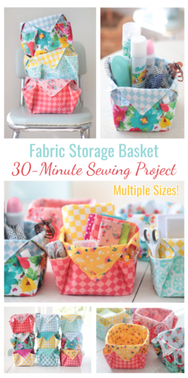 Fabric Storage Baskets Sewing Tutorial (video) - Gluesticks Blog