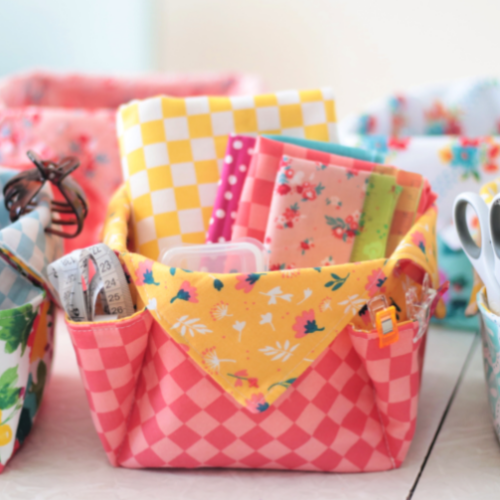 Fabric Storage Baskets Sewing Tutorial (Video) - Gluesticks Blog