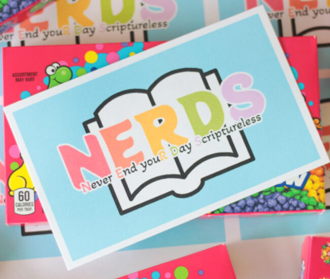 box of nerds with candy printable