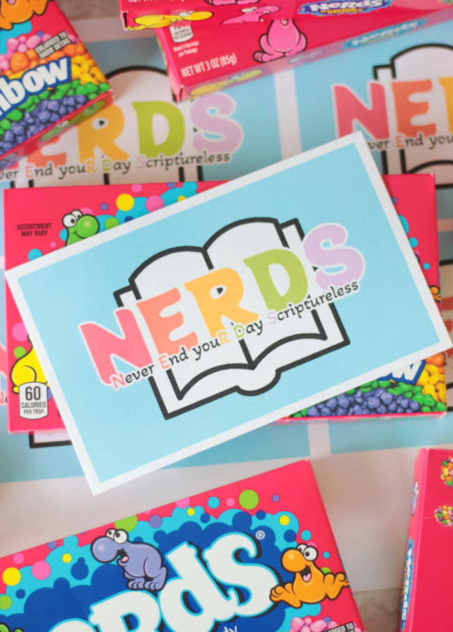 box of nerds with candy printable