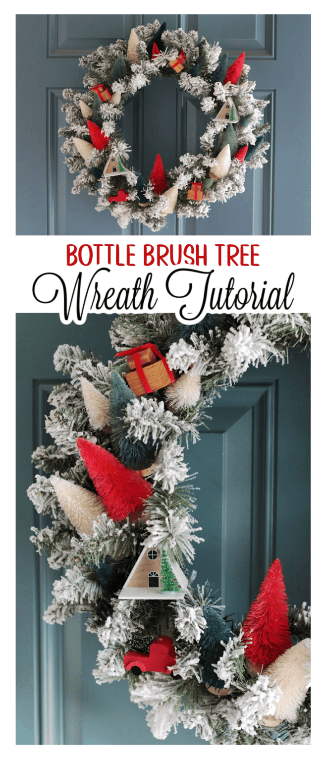 Bottle Brush Tree Wreath Tutorial (+Video) Gluesticks Blog