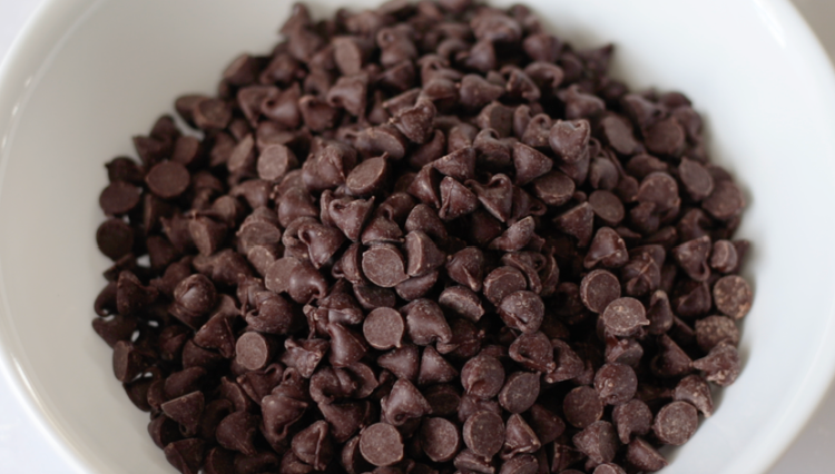bowl of semisweet chocolate chips