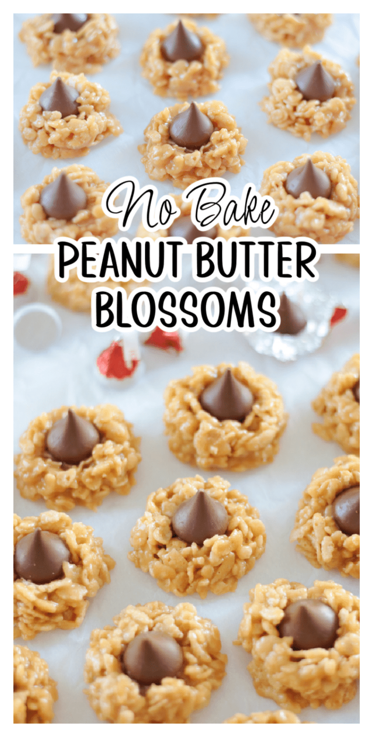 No Bake Peanut Butter Blossoms (+video) - Gluesticks Blog