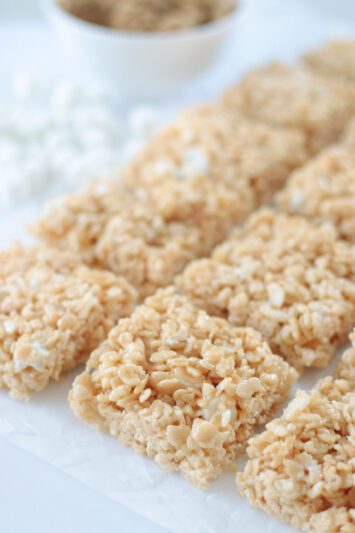 EASY Salted Caramel Rice Krispies Treats - Gluesticks Blog