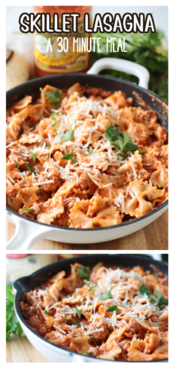 Easy Skillet Lasagna (+ Video) - Gluesticks Blog