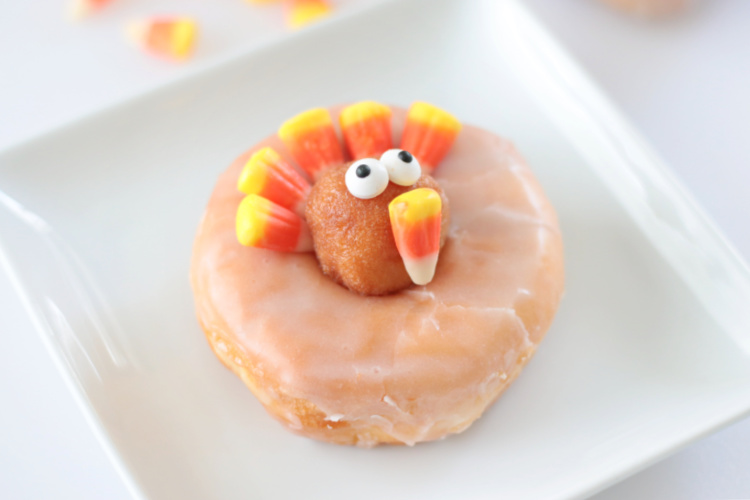 turkey donut on plate
