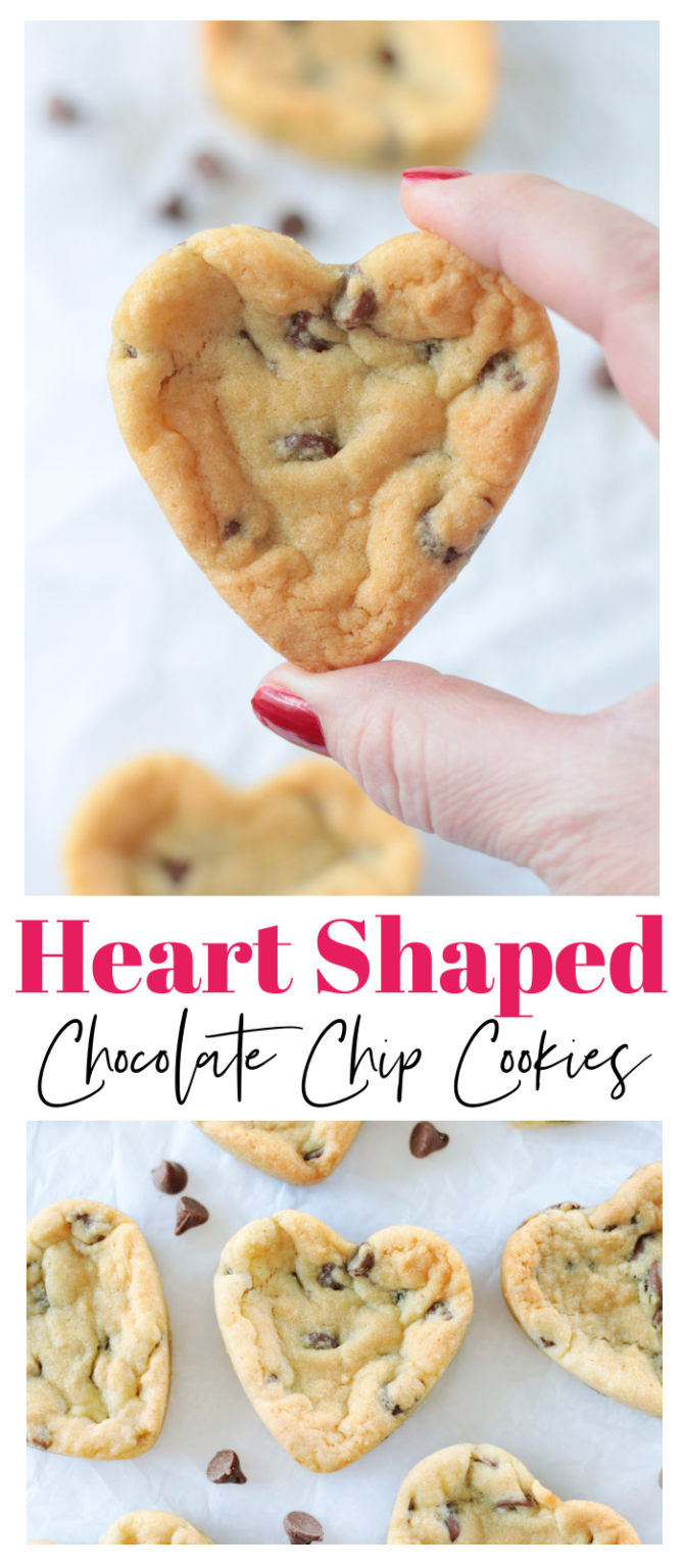 Heart Shaped Chocolate Chip Cookies (+ Video) - Gluesticks Blog