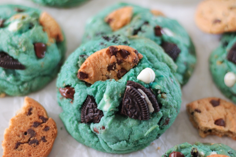 Cookie Monster cookies and crushed chips a hoy cookies
