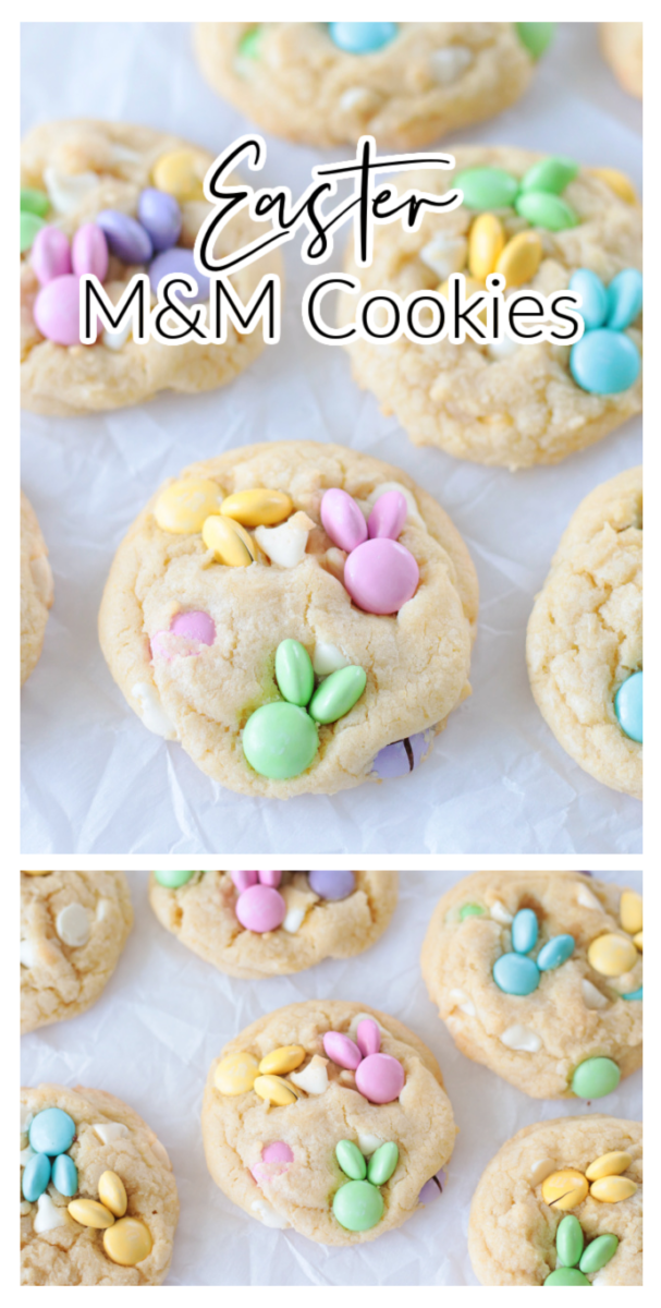 easter M&M candy cookies