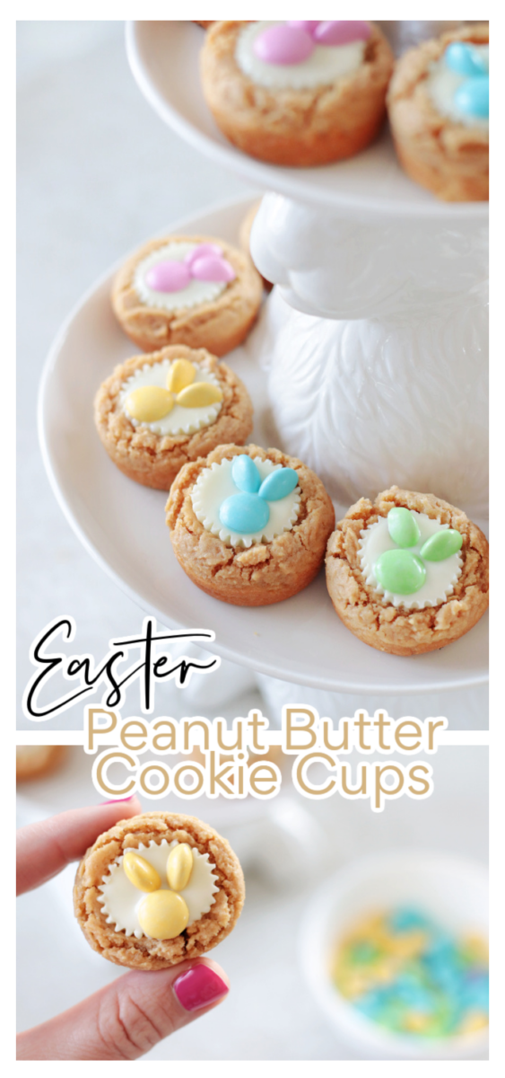easter bunny cookie cups