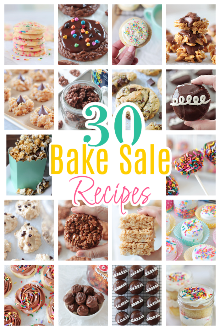 bake sale recipes collage