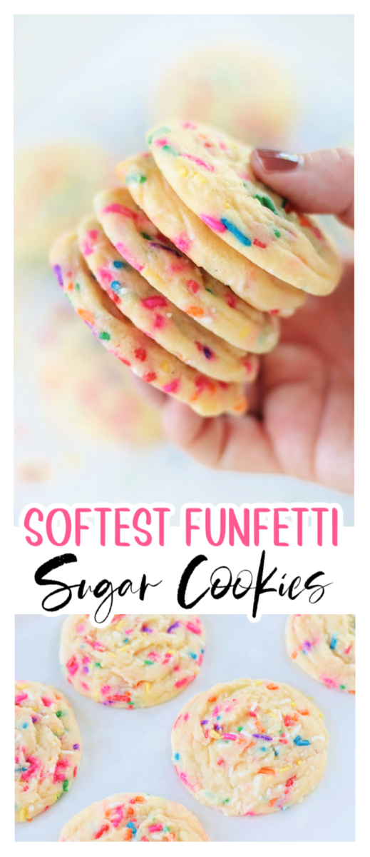 softest funfetti sugar cookies