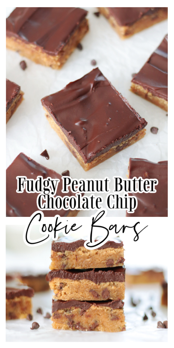 fudgy peanut butter chocolate chip cookie bar