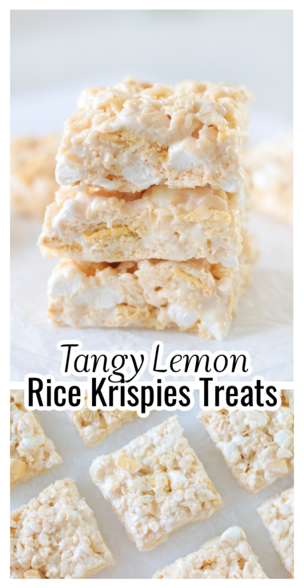 lemon rice krispies treats