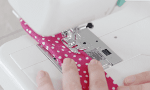 sewing machine top stitching fabric