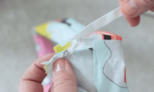 elastic safety pinned inside scrunchies